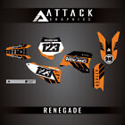 Attack Graphics Custom Renegade Complete Bike Graphics Kit For Ktm 50 Sx 2011