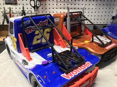 Tamiya TT01 Euro Truck Racing Buggyra, Team Hahn & Team Reinert Bodies ROLLCAGE! - Image 1 of 4