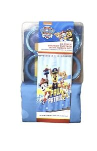 Paw Patrol Shower Curtain + Hooks Set 72 x 72 Fabric Kids Dogs Puppies Bath Skye
