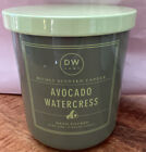 DW Home AVOCADO WATERCRESS Candle Single Wick W/ GREEN Color Top 9.3