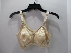 Bali Bra Womens 34DD Nude Floral Wireless Shirt Hook Loop Adjustable Straps - Picture 1 of 10