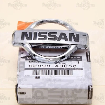 62890-43U00 New Genuine OEM Nissan 1996-99 Maxima Front Bumper Chrome Emblem - Image 1 of 4