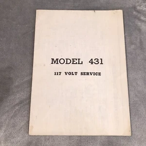 ROCK-OLA 431 Jukebox Original Schematic WIRING DIAGRAM Fold Out - Picture 1 of 3