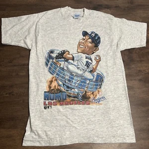 Vintage 90’s Hideo Nomo T-Shirt Boys 14-16 MLB Baseball Salem Sportswear Single - Picture 1 of 11