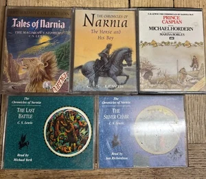 5 X C S Lewis Narnia Story Audio Tapes Books Prince Caspian Silver Chair Last - Picture 1 of 11