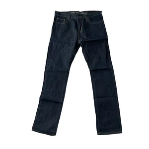 Old Navy Herrenjeans normale Größe 34 x 34 dunkelblau Reißverschluss Knopf 5 Taschen - Bild 1 von 7