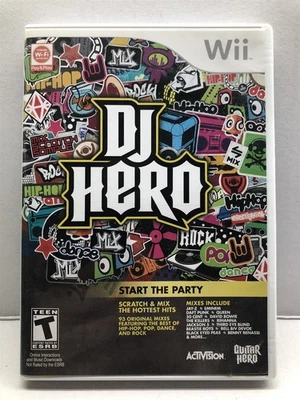 DJ Hero (Nintendo Wii, 2009) Game Only - Complete w/ Manual - Tested Working - Image 1 of 4