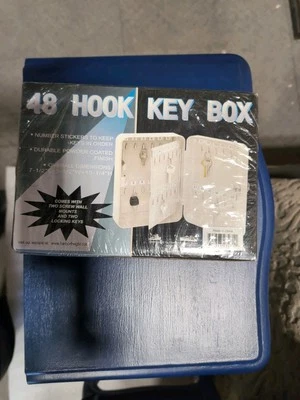 48 Hook Key Holder Box Metal Safe Locking Wall Mount #03271  Sealed NEW Bx60 - Image 1 of 2