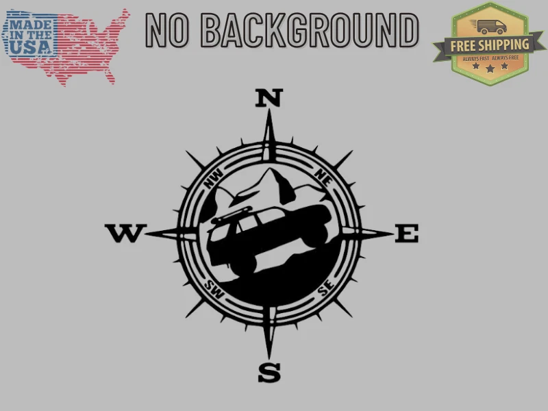 Calcomanía de vinilo Compass Mountain Life 4Runner - se adapta a Toyota 4Runner TRD Foto 1 de 1