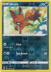 Nickit 046/073 Reverse Holo Champion's Path Pokemon Card NM - Picture 1 of 1