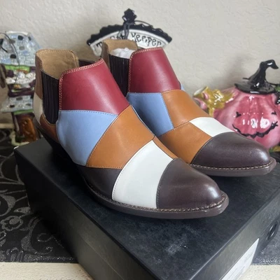 COACH Mujer Multicolor Patchwork BANDIT Botines Botas Talla 7B Nuevo Bolso Caja Foto 1 de 4
