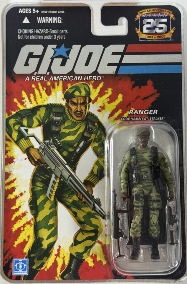 2007 Hasbro GI Joe 25th Anniversary Ranger Stalker Foil Card MOC