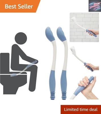 Juego de porta limpiaparabrisas autoasistente - Toallitas cómodas de 15 pulgadas para inodoro independiente Foto 1 de 4