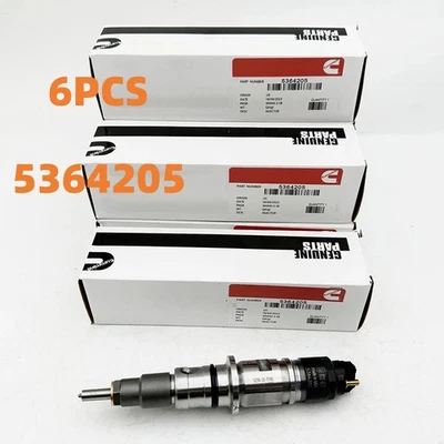 6x Rail Fuel Injector Diesel 5364205 For 19-22 Dodge Ram 2500 3500 6.7L Cummins Foto 1 de 4
