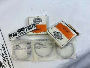 Harley NOS pair OEM 22264-83 piston ring set - Picture 1 of 2