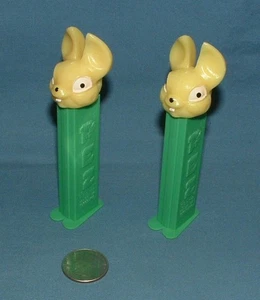 PAIR OF PEZ RABBIT DISPENSERS - YUGOSLAVIA  - USED - Picture 1 of 6