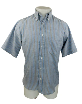 Camisa De Colección Towncraft Penneys Penn - Prest Rayas Para Hombre Mediana 15/15.5 Foto 1 de 4