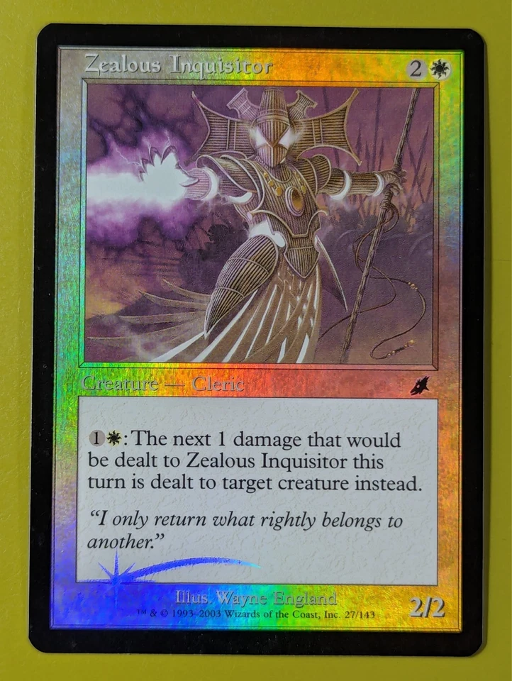 FOIL Zealous Inquisitor x1 Scourge 1x MTG Magic the Gathering - Image 1 of 1