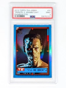 2013 Topps 75th Anniversary Rainbow Foil #97 Terminator 2: Judgement Day PSA 9 - Foto 1 di 2