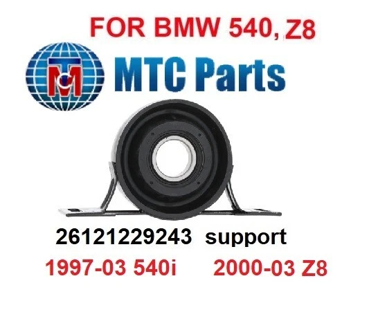 Soporte central del eje de transmisión 26121229243 a 1997-2003 BMW 540i Z8; CALIDAD MTC OE Foto 1 de 1