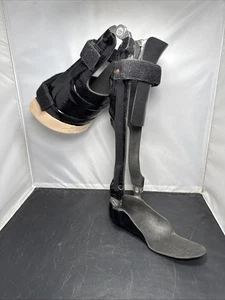 Drop Foot Brace AFO Ankle Foot Orthosis RIGHT Support Full Leg 29” - Picture 1 of 11