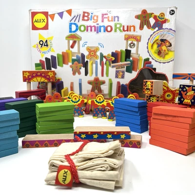 ALEX Big Fun Domino Run – Wooden Domino Building Set, Used - Image 1 of 4