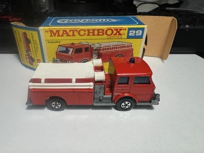 Matchbox Superfast No. 29 Fire Pumper Truck with Original Box - Image 1 of 4