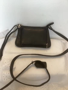 Paul & Taylor Leder Damen Umhängetasche & Schultertasche Farbe schwarz klein USA - Bild 1 von 18