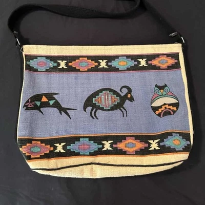 Bolso de Mano El Paso Saddle Blanket Co Suroeste Azteca Estampado Animal Foto 1 de 4