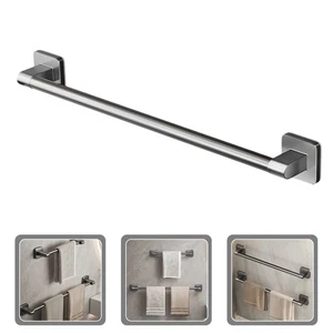 Towel Bar Holder Nail-Free Hanger Racks for Bathroom Wall Mounted No Drill - Picture 1 of 12