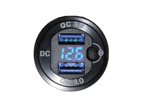 Zwei Port USB-A QC 3.0 Netzteil Steckdose 12V oder 24V Eingang TER9026+ - Bild 1 von 9