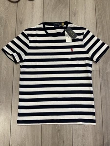 Polo Ralph Lauren Striped T-Shirt Custom Slim Fit, Size M - Picture 1 of 3