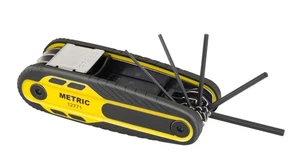 12771 8-teiliges metrisches klappbares Inbusschlüssel-Set, abschließbare Sechskantschlüssel-Schlösser bei 90°, ... - Bild 1 von 7