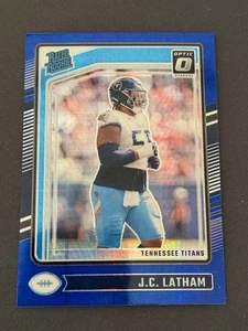 2024 Donruss Optic Blue Hyper Rated Rookie J.C. Latham Tennessee Titans 234 - Bild 1 von 2