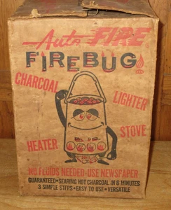 Vintage Auto Fire Firebug Campingkocher Kohleanzünder Heizung Neu aus altem Lagerbestand - Bild 1 von 5
