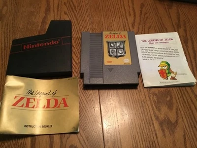Nintendo NES, Game and Booklets, The Legend of Zelda game,maps/Stratgies/booklet - Image 1 of 4