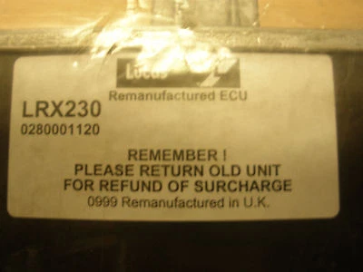 ECU de inyección de combustible Recon - Opel Monza Senator 2.5 y 3.0 81-87 0280001120 LRX230 Foto 1 de 2