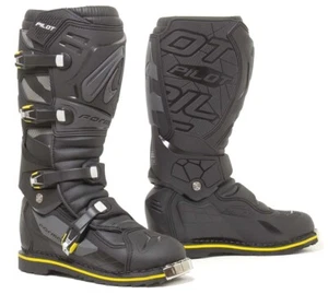 STIVALI BOOTS MOTO SUOLA ENDURO SNODO FORMA PILOT ENDURO NERO BLACK TG 46 - Imagen 1 de 2