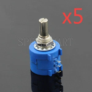 5 pz Potenziometro di precisione a filo rotante 2K Ohm 3590S-2-202L pentola multigiro - Foto 1 di 4