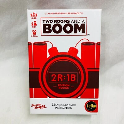 Two Rooms And A Boom Board Game IELLO 2022 (FRENCH) Red Edition EX/EX - Image 1 of 4