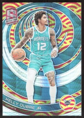 2022-23 9794D Panini Spectra Asia Red and Yellow Kelly Oubre Jr. 19/75 Charlotte - Image 1 of 2