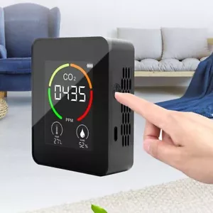 CO2 Meter Temperature Humidity Air Quality Monitor Carbon Dioxide Detector - Picture 1 of 23