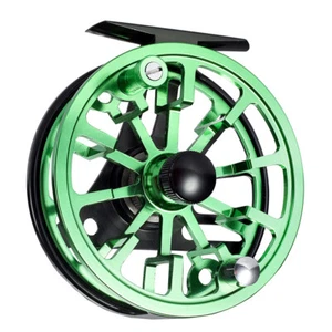 Carrete de pesca con mosca Dr. Fish 5/6 árbol grande aluminio CNC mano izquierda-derecha verde - Imagen 1 de 20