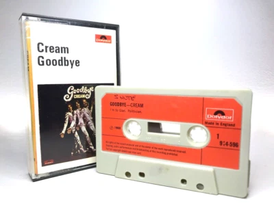 Cream GOODBYE Cassette 914 596 **UK 1ST/EARLY ISSUE c. 1969** RED PAPER LABELS - Image 1 of 4