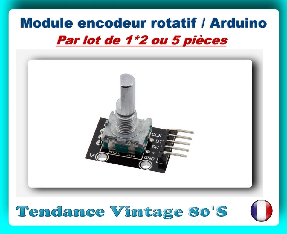           *** LOT DE 1*2 OU 5 MODULE ENCODEUR ROTATIF / COMPATIBLE ARDUINO *** - Photo 1/1