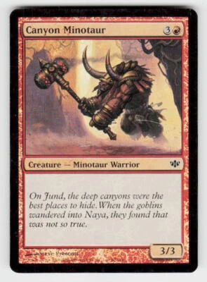 Conflux #60 Canyon Minotaur FOIL - Image 1 of 2