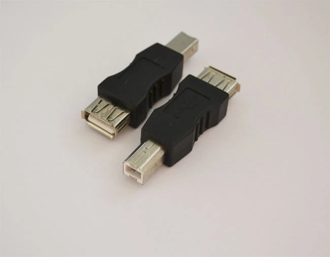 New USB 2.0 Type A Female to USB B Male Adapter Converter - Image 1 of 1