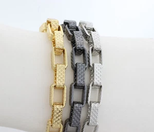 CABLE LINK CHAIN SET OF 3 ADJUSTABLE TO FIT ANY SIZE - CUSTOM SIZABLE - Picture 1 of 12