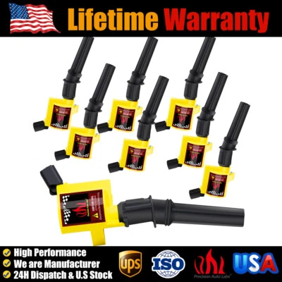 Paquete de 8 bobinas de encendido para Ford F150 Expedition 4,6 L 5,4 L 2000 2001 2002 2003 2004 Foto 1 de 4