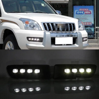 Luz antiniebla diurna LED DRL para Toyota Land Cruiser Prado 2003-2009 Foto 1 de 4
